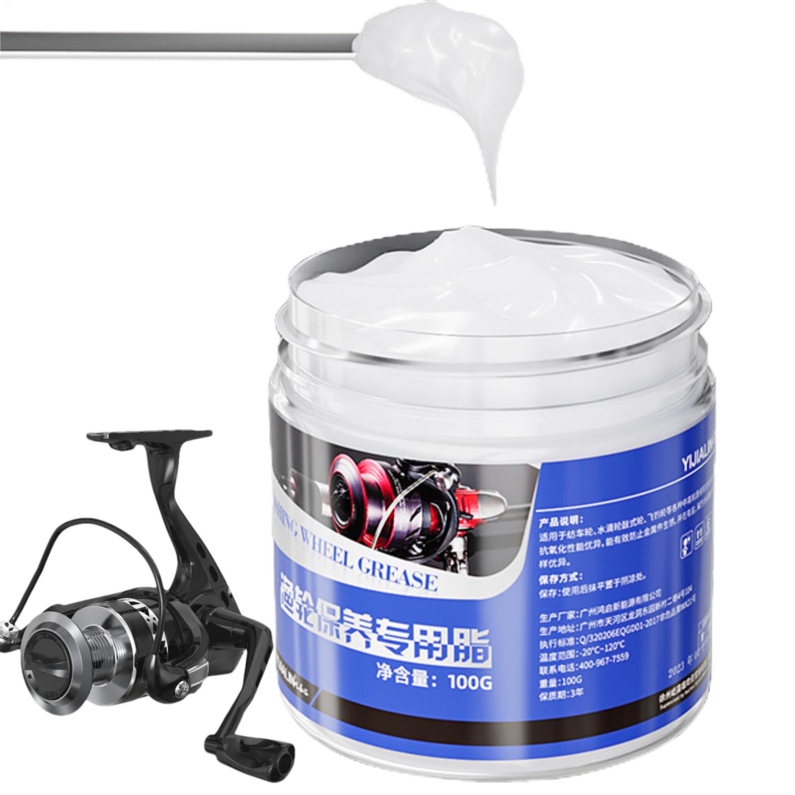 Reel Lubricant - Angelrollenfett, Angelrollenöl, Effektives Angelrollenpflegezubehör, 100g Angelrollenschmiermittel,