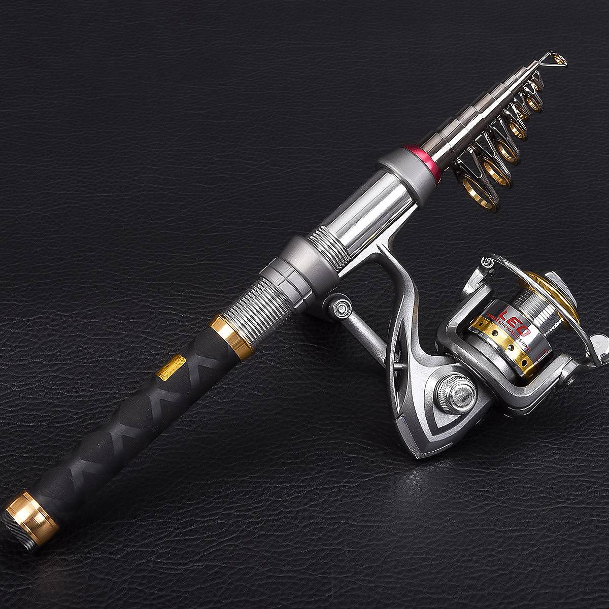 Reel Bag - AD45 Angelruten-Rollen-Set aus Carbon, Teleskop-Angelrute mit